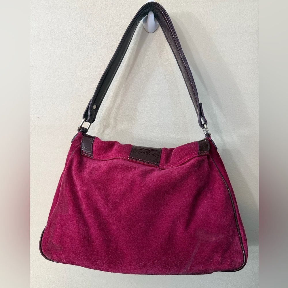 Boden Burgundy and Dark Brown Shoulder Bag - Picture 2 of 10
